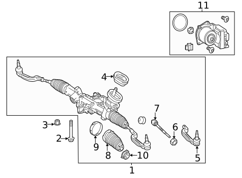 Steering Gear & Linkage for 2017 Mercedes-Benz B 250e #0