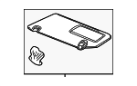 74310AK010C1 - : 2024 Toyota Tacoma - Sun Visor for Toyota: Tacoma Image