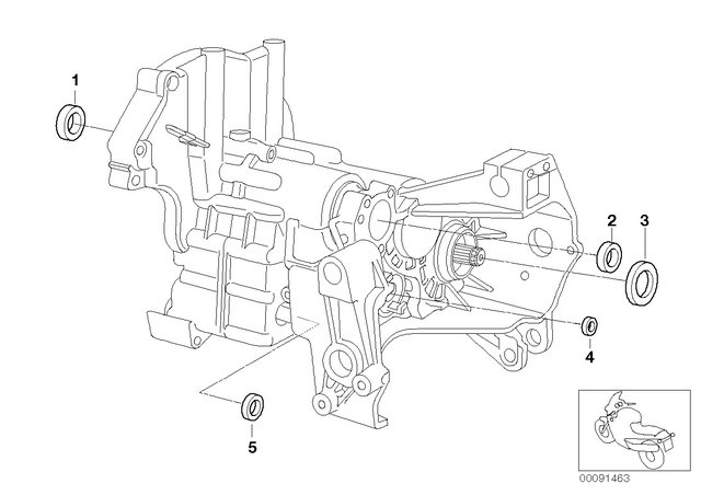 23122330135 - : Shaft Seal - 25X40X6 for BMW-Motorrad Image