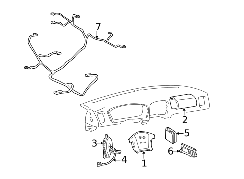 Air Bag Components for 2001 Kia Optima #0