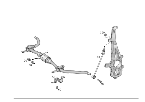 Front Torsion Bar for 2015 Mercedes-Benz ML250 #0