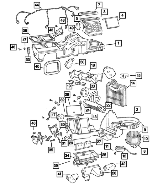 Air Conditioner and Heater Units for 2003 Jeep Grand Cherokee #1