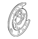 43110S3VA01 - Brakes: Backing Plate for Honda: Pilot Image