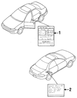 28191AC180 - Body: Tire Info Label for Subaru Image