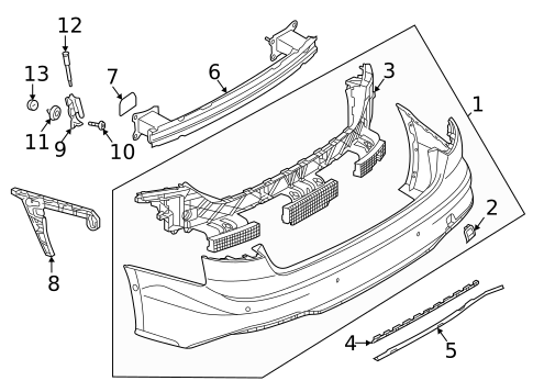 Bumper & Components - Rear for 2023 Audi A5 Quattro #3