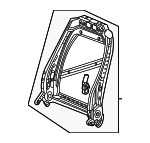 13562378 - : Frame Assembly F Seat Black for Acura Image