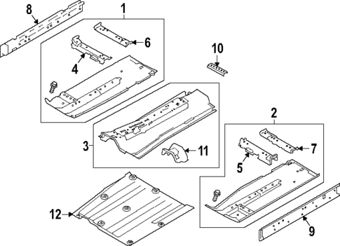 Floor & Rails for 2019 Nissan Altima #0
