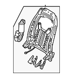 88410L0040 - Body: Seat Back Frame for Hyundai Image