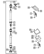 52123360AC - Rear Axle; American Axle 292 MM Single Rear Wheel; Differential and Drive Line: Drive Shaft for Dodge: Ram 2500, Ram 3500 | Ram: 2500, 3500 Image