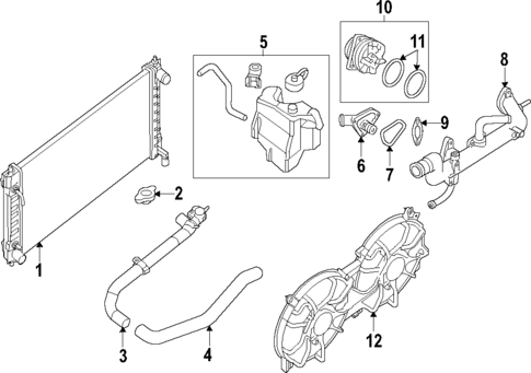 Cooling System for 2017 Nissan Pathfinder #0