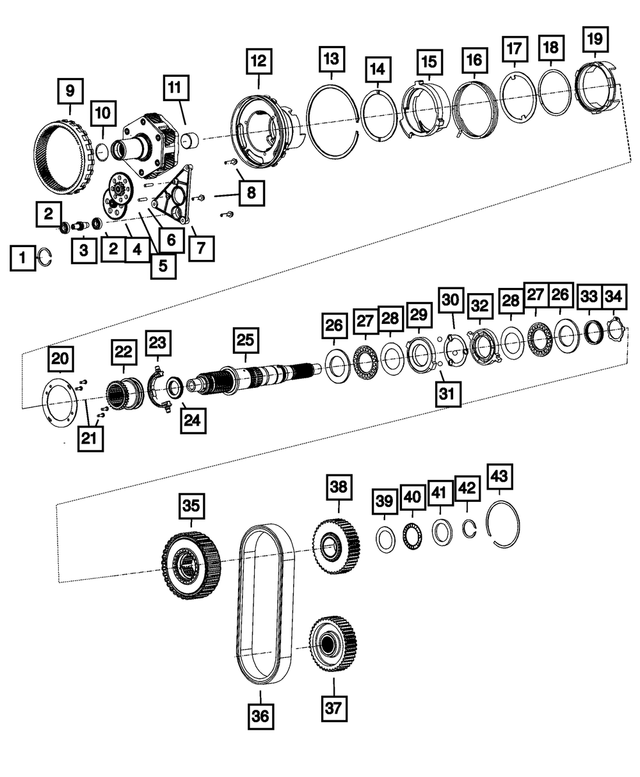68055319AA - Transfer Case and Power Transfer Unit: Snap Ring for Mopar Image