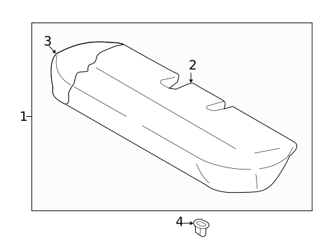 Rear Seat Components for 2019 Mitsubishi Mirage #2