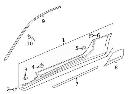 Exterior Trim - Pillars for 2022 Chevrolet Camaro #0