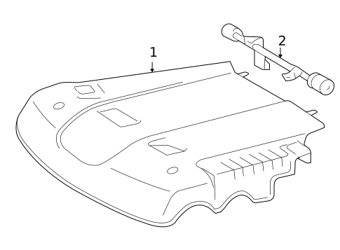 Engine Appearance Cover for 2006 Toyota Tundra #0