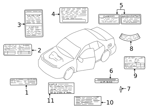 Labels for 2003 Mazda Protege5 #0
