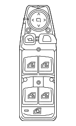 61315A5AAA3 - Body: Window Switch for BMW Image