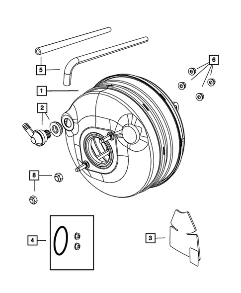Power Brake Booster for 2008 Dodge Grand Caravan #0