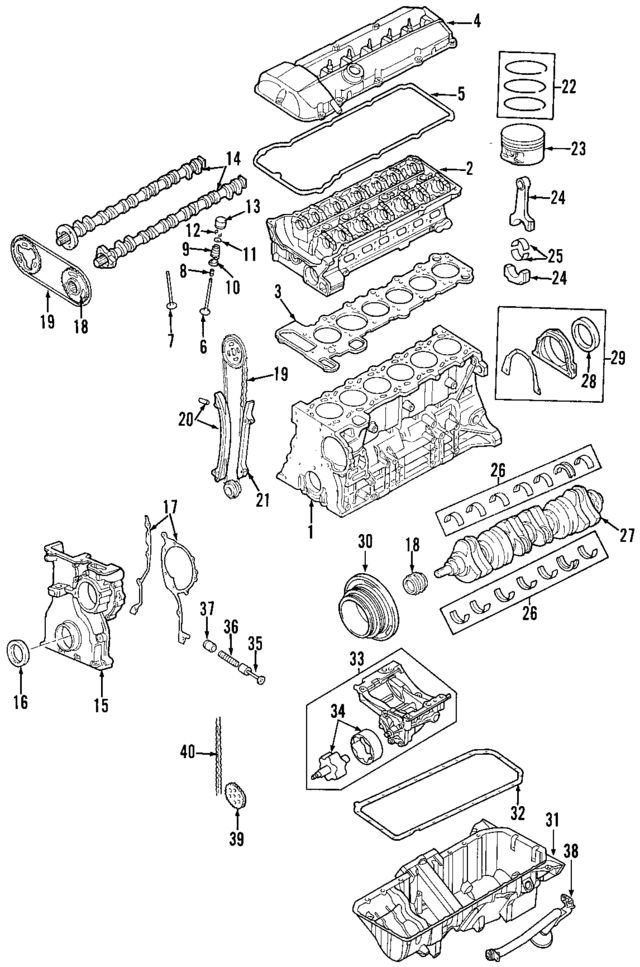 11117502918 - Engine: Cylinder Block for BMW Image