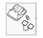 928001G200LX - Body: Overhead Console for Kia: Rio, Rio5 Image