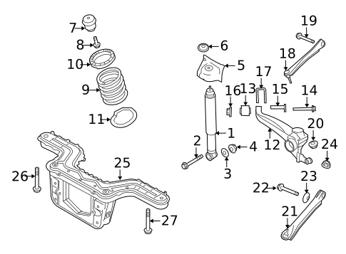 Rear Suspension for 2010 Mercury Mariner #2