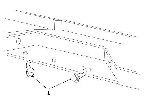 License Lamps for 1995 Dodge B3500 #1