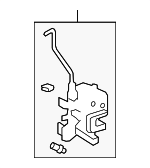 72612SJCA01 - Body: Lock Assembly for Honda: Ridgeline Image