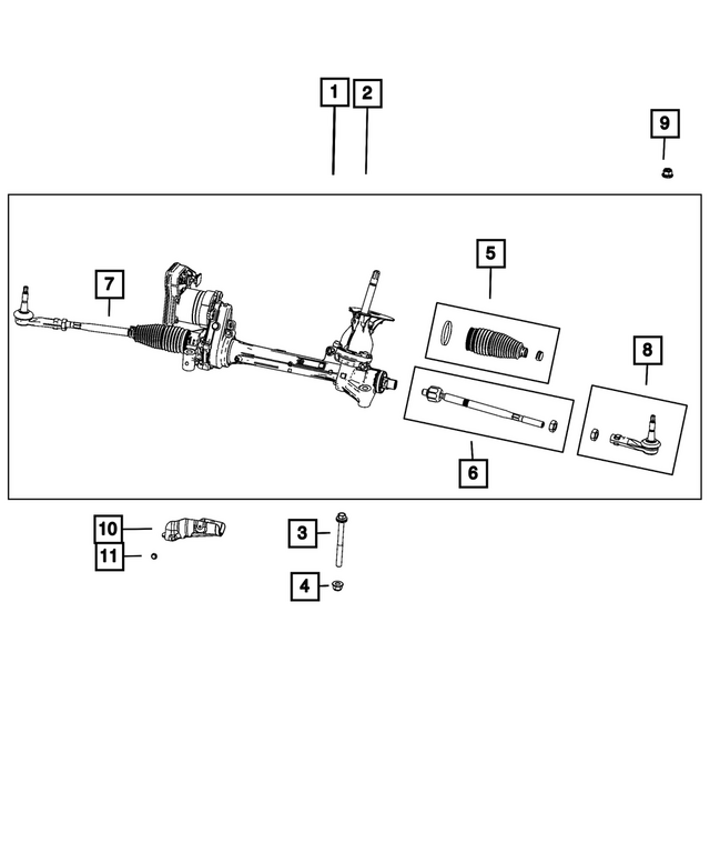 68736400AB - : Rack And Pinion Gear for Mopar Image
