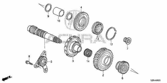 AT Countershaft (6AT) for 2014 Acura MDX #0