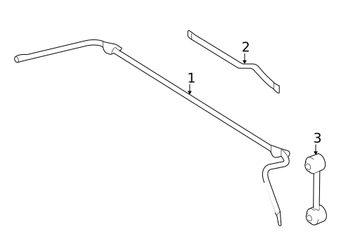Stabilizer Bar & Components for 2009 Ford Taurus #1