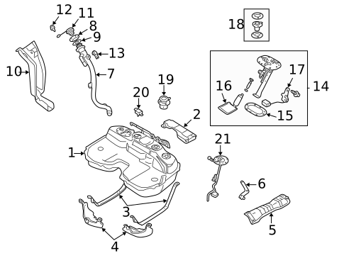 Fuel Pumps & Related Components for 2004 Subaru Impreza #0