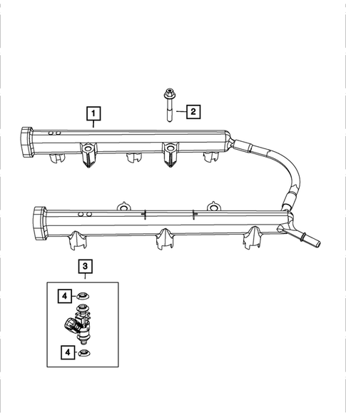 Fuel Rail and Injectors for 2022 Dodge Durango #0