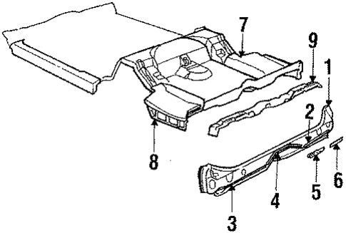 Rear Body for 1985 Oldsmobile Delta 88 #0