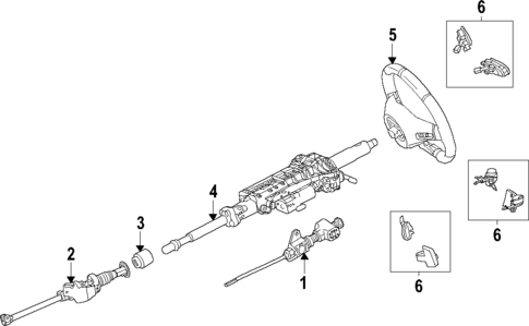 Steering Column for 2020 Mercedes-Benz AMG&reg; GT R Pro #0