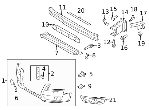 Bumper & Components - Front for 2009 Audi A4 Quattro #0