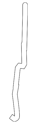 1L2Z7821852AA - Body: Lock Rod for Ford: Explorer | Lincoln: Aviator | Mercury: Mountaineer Image