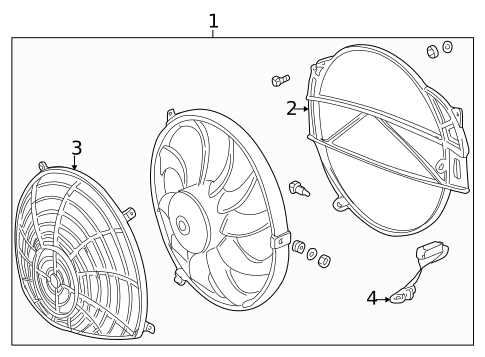 Condenser Fan for 1998 BMW Z3 #0