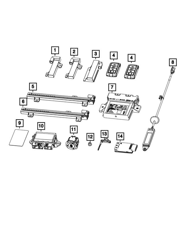 68583438AC - : Keyless Entry Module for Mopar Image