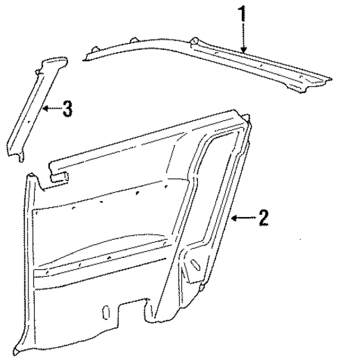 Interior Trim - Quarter Panels for 1988 Toyota Celica #2