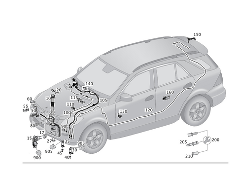 Windshield Washer System for 2016 Mercedes-Benz GLE550e #0