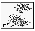 65100D2510 - : Front Floor Pan for Genesis: G90 Image
