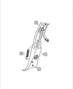 55214846 - Interior Trim: Trim Panel Clip for Dodge: Ram 1500, Ram 2500, Ram 3500 | Jeep: Grand Cherokee Image