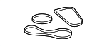 1390100300 - Engine: Lower Oil Pan Gasket for Mercedes-Benz Image