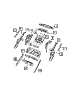 68626818AC - Body Sheet Metal Except Doors: Center Floor Pan for Mopar Image