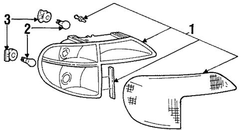 Park & Side Marker Lamps for 1997 Mercury Mountaineer #0