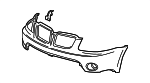 19120956 - : Part# 19120956 Front Upper Bumper Cover for Pontiac: Torrent Image