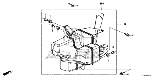 Resonator Chamber for 2014 Acura RDX #0