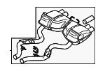 18107840790 - Exhaust: Rear Muffler for BMW: M3 Image