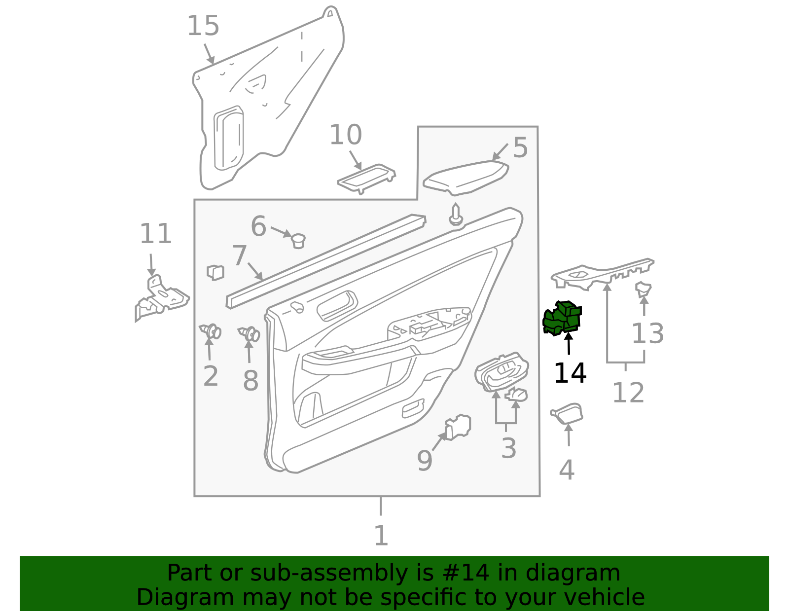 35770-SDA-H21 - 2003-2007 Honda Accord - Switch Assembly P/W Rear