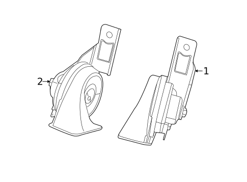 Horn for 2016 Dodge Dart #0