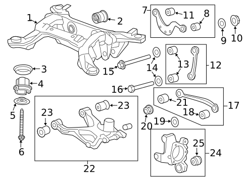 Rear Suspension for 2011 Chevrolet Traverse #1